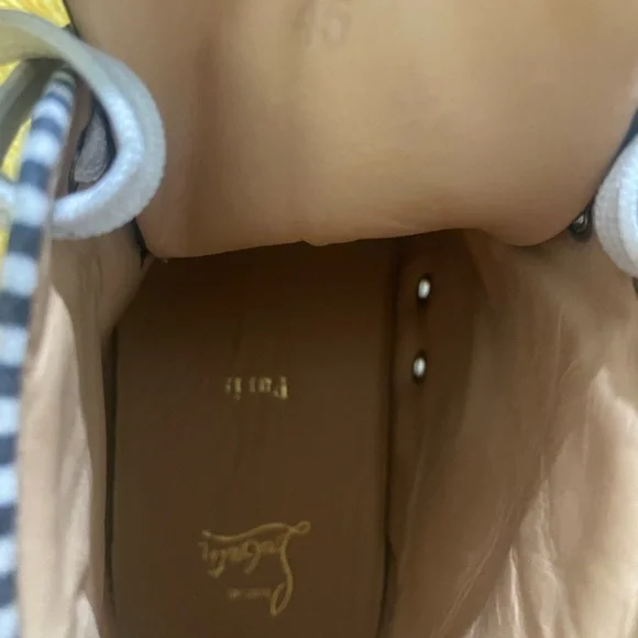 Christian Louboutin Textured High-Tops in Gray and Black - Picture 3 of 6